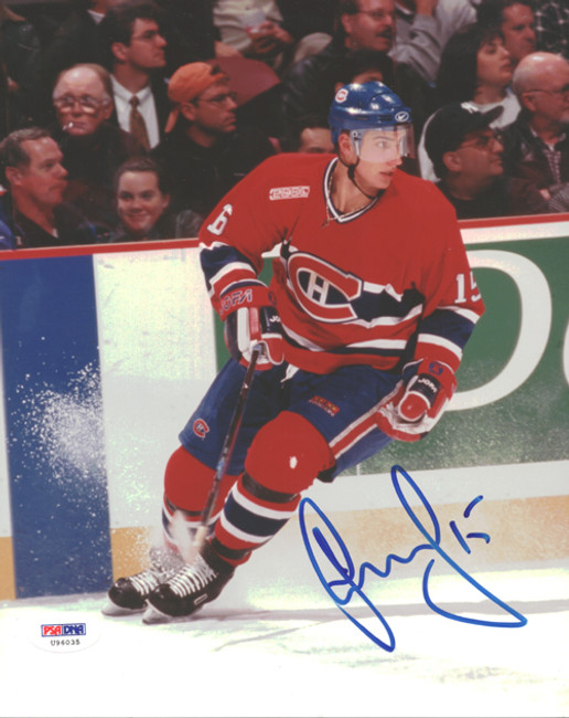 Dainius Zubrus Autographed 8x10 Photo Montreal Canadiens PSA/DNA #U96035