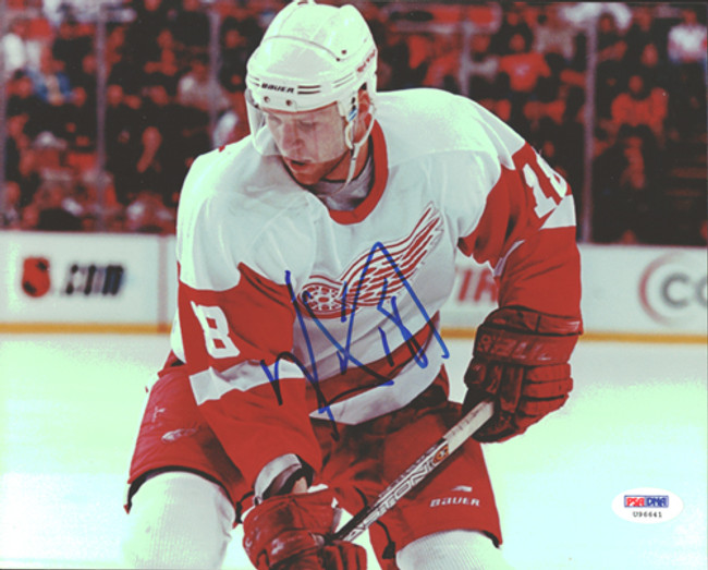 Kirk Maltby Autographed 8x10 Photo Detroit Red Wings PSA/DNA #U96641
