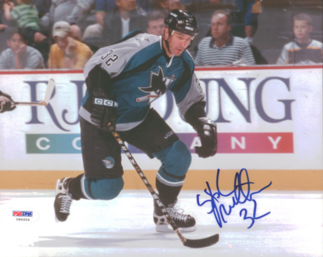 Stephane Matteau Autographed 8x10 Photo San Jose Sharks PSA/DNA #U96654