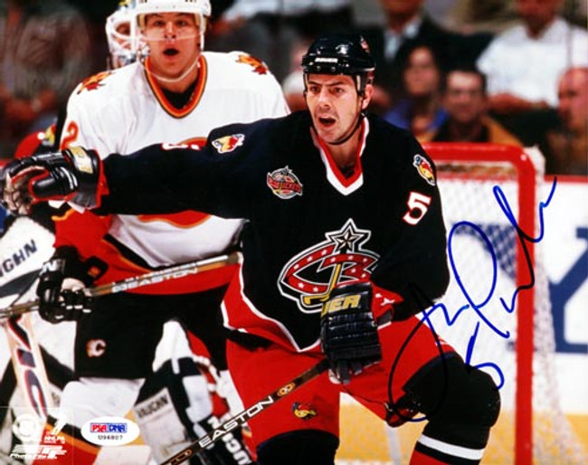 Jamie Pushor Autographed 8x10 Photo Columbus Blue Jackets PSA/DNA #U96807