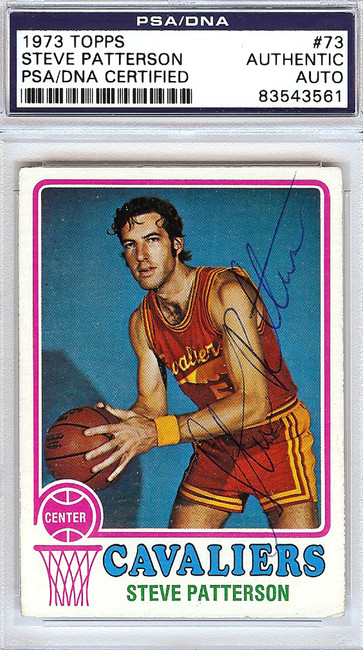 Steve Patterson Autographed 1973 Topps Card #73 Cleveland Cavaliers PSA/DNA #83543561