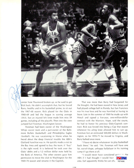 Ray Scott & Dan Issel Autographed Magazine Page Photo PSA/DNA #V57490