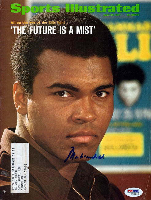 Muhammad Ali Autographed Sports Illustrated Magazine PSA/DNA #W02238