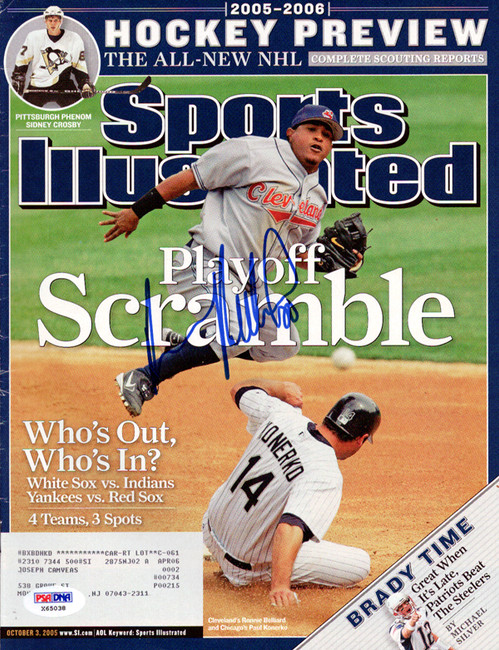 Ronnie Belliard Autographed Sports Illustrated Magazine Cleveland Indians PSA/DNA #X65038