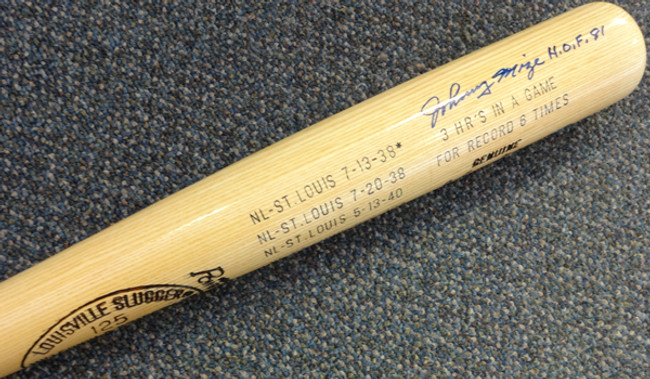 Johnny Mize Autographed Louisville Slugger Bat New York Yankees, St. Louis Cardinals "HOF 81" PSA/DNA #Y29057