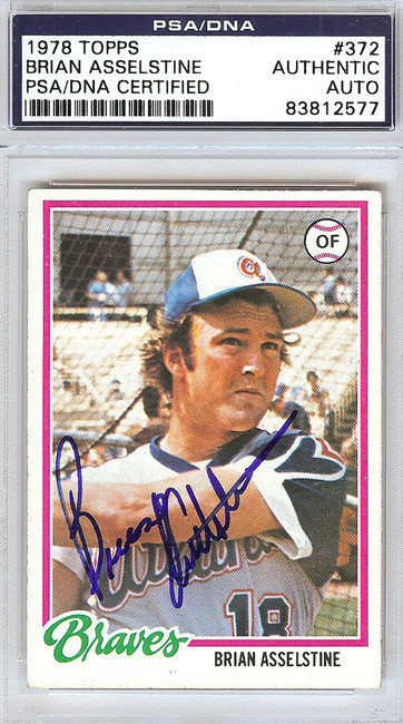 Brian Asselstine Autographed 1978 Topps Card #372 Atlanta Braves PSA/DNA #83812577