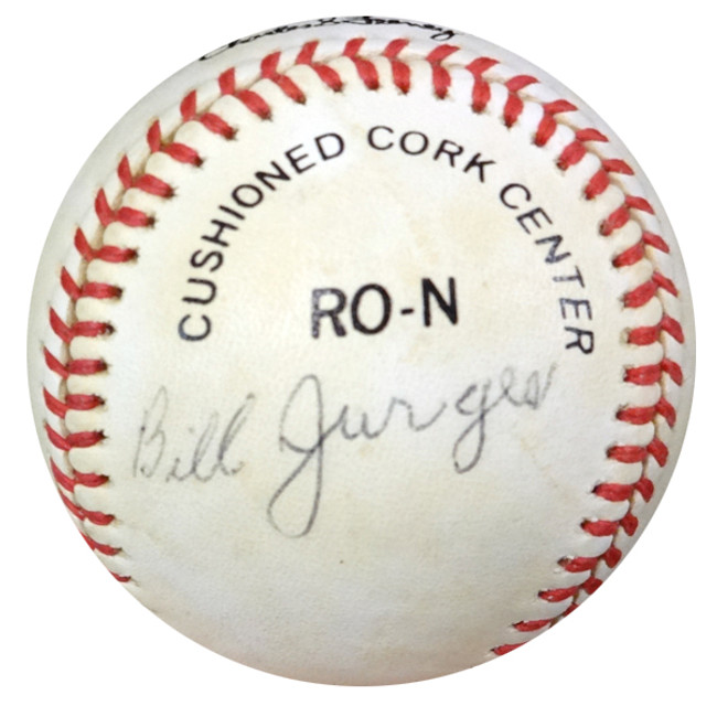 Bill Jurges Autographed Official NL Baseball Chicago Cubs, New York Giants PSA/DNA #Z80099