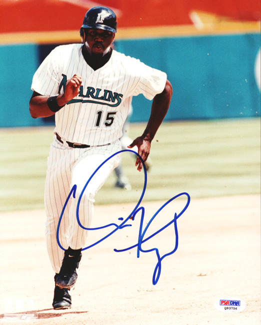 Cliff Floyd Autographed 8x10 Photo Florida Marlins PSA/DNA #Q93756