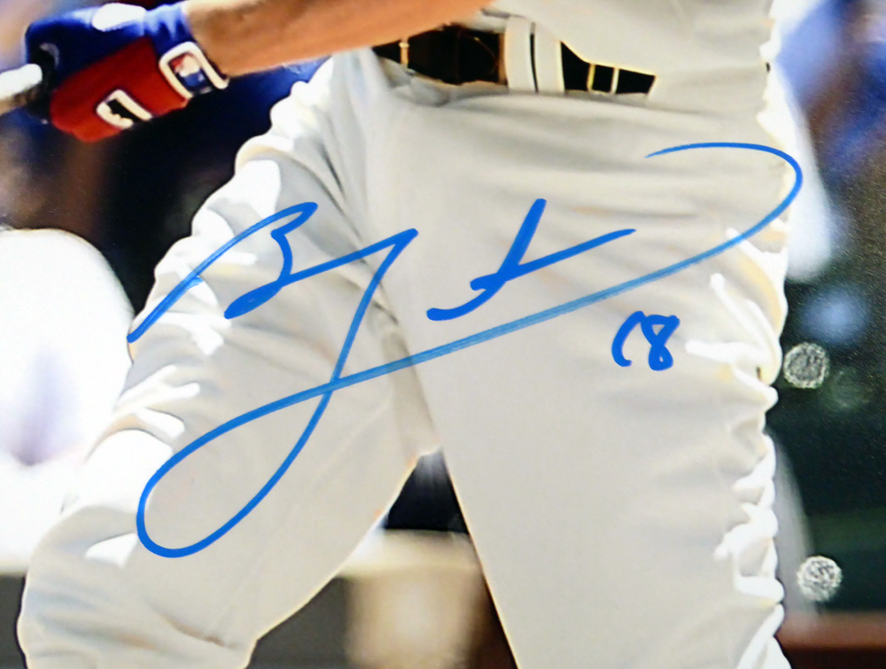 SALE!! Ben Zobrist Autographed 16x20 Photo Chicago Cubs Beckett BAS