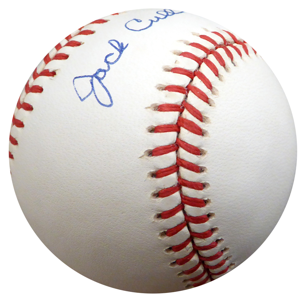 Jack Cullen Autographed Official AL Baseball New York Yankees Beckett
