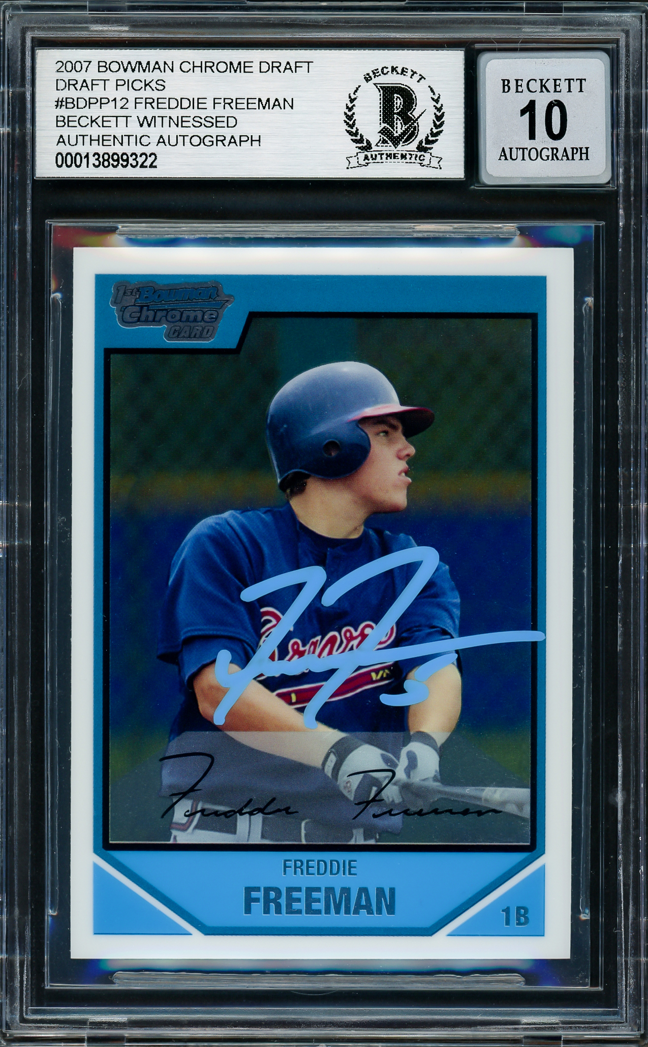 F.Freeman 09 Bowman Chrome AUTO きやすく WS MVP!