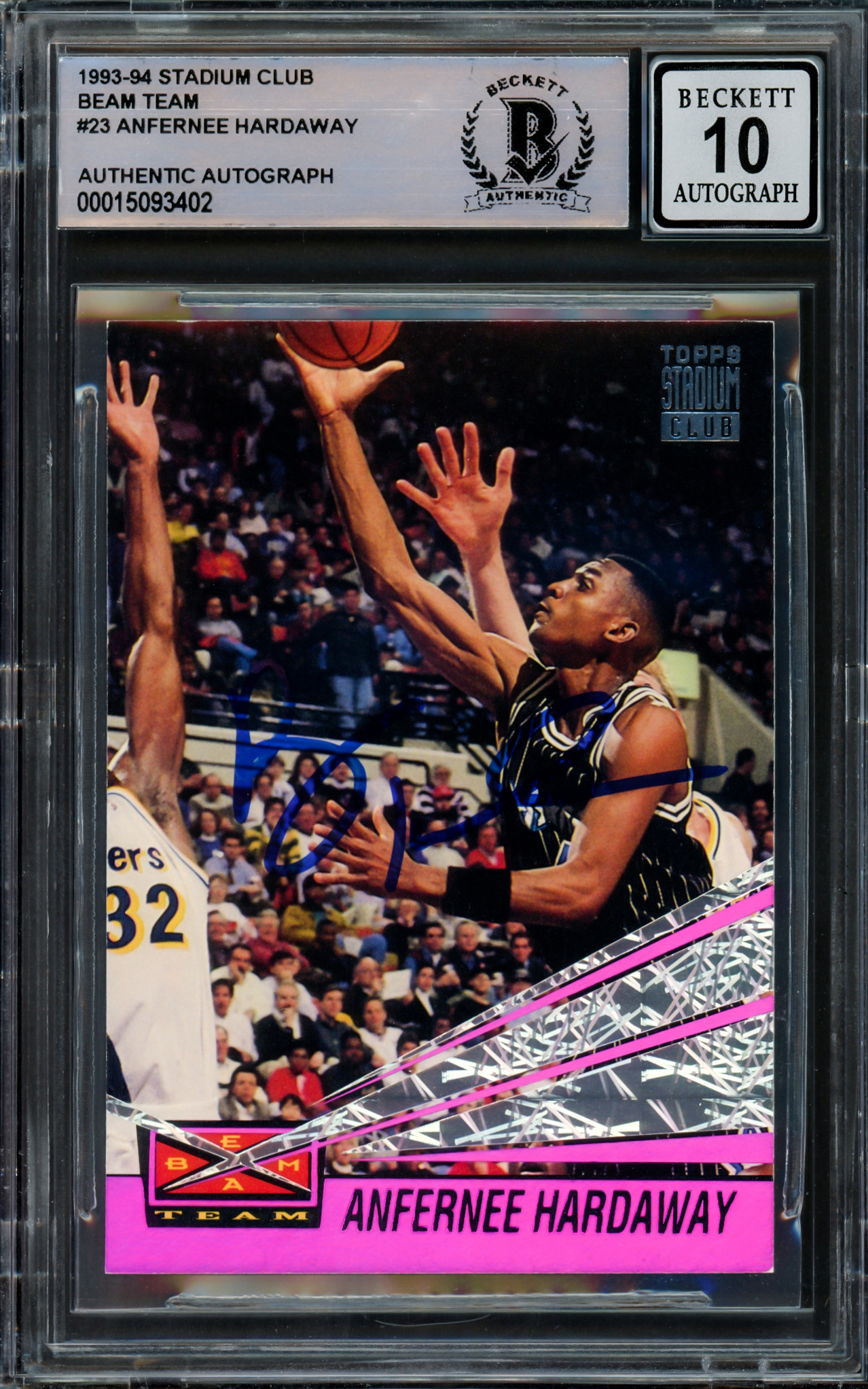 Maillot Orlando Magic Signé Penny Hardaway - Authentifié Beckett - Basketball