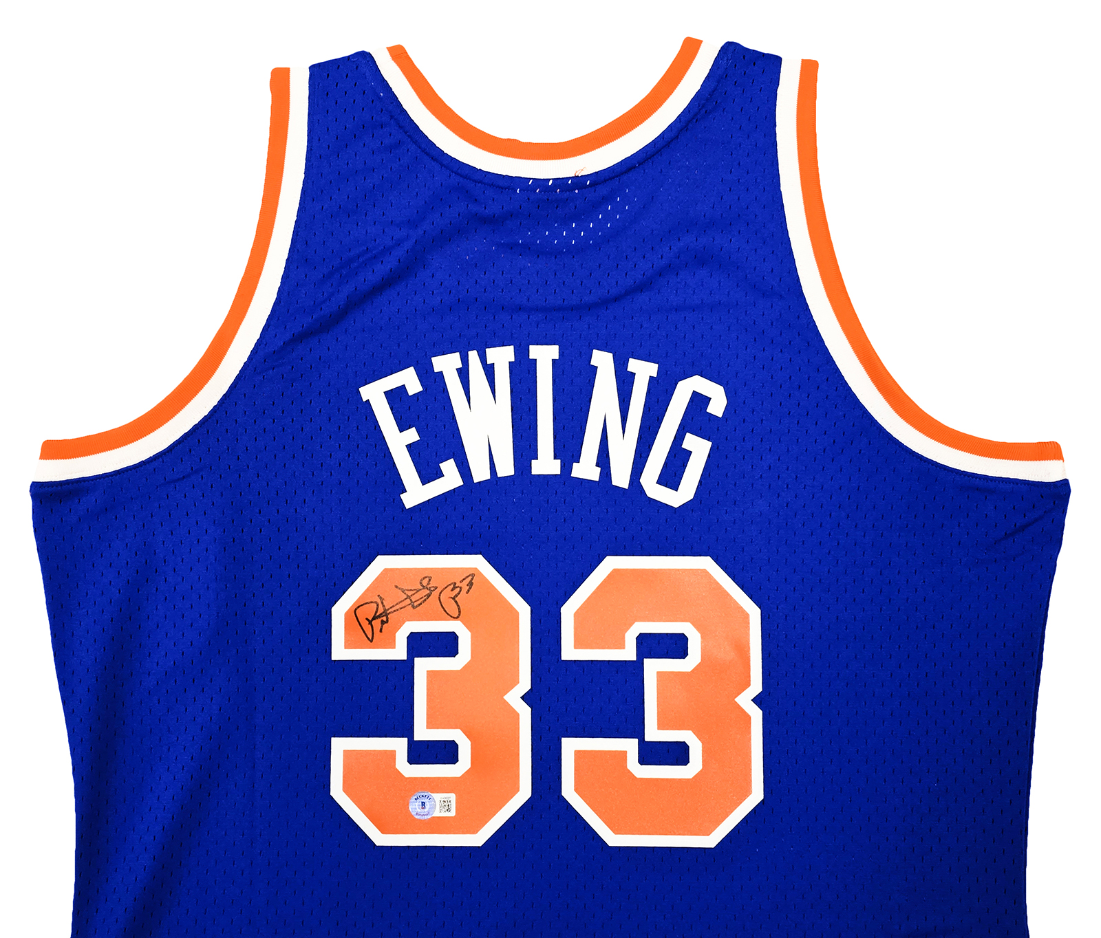 Maillot Patrick Ewing New York Knicks 1991/92 – Mitchell & Ness, Authentique Swingman, Bleu Taille S Pour Homme