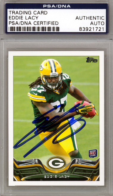 Eddie Lacy Autographed 2013 Topps Rookie Card #406 Green Bay