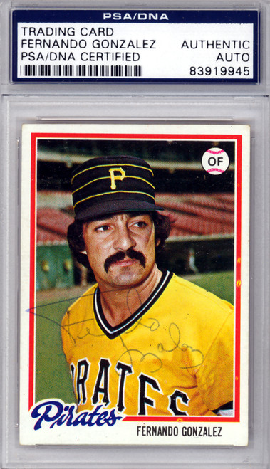 Fernando Gonzalez Autographed 1980 Topps Card #171 San Diego Padres PSA/DNA  #83920127 - Mill Creek Sports