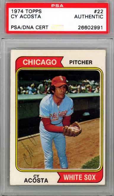 Terry Forster Autographed 1974 Topps Card #310 Chicago White Sox PSA/DNA  #83919802