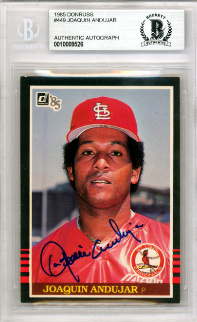 AUTOGRAPHED JOAQUIN ANDUJAR St. Louis Cardinals photo - Main Line Autographs