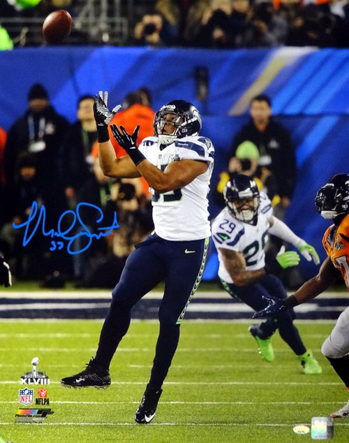 Malcolm Smith Autographed 16x20 Photo Seattle Seahawks Super Bowl..