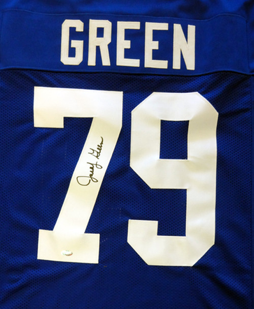 Seattle Seahawks Jacob Green Autographed Blue Jersey MCS Holo