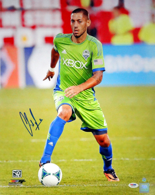  Clint Dempsey Autographed Seattle Sounders Authentic Jersey  Size L PSA/DNA ITP : Sports & Outdoors