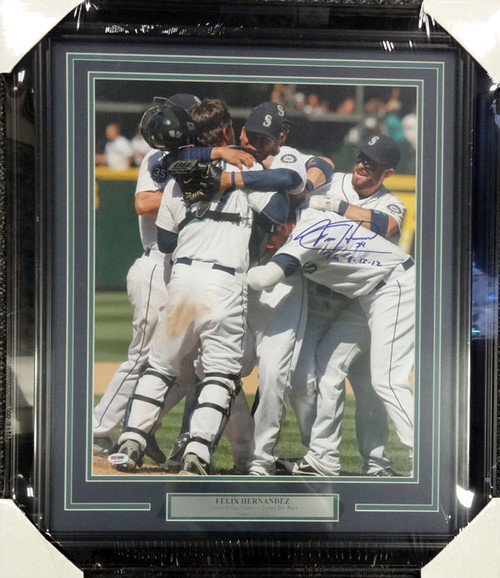 Felix Hernandez Autographed 16x20 Photo Seattle Mariners P.G. 8-15-12  Perfect Game PSA/DNA #4A59949