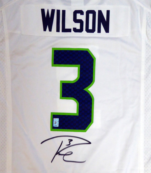 Framed Russell Wilson Denver Broncos Autographed Orange Nike