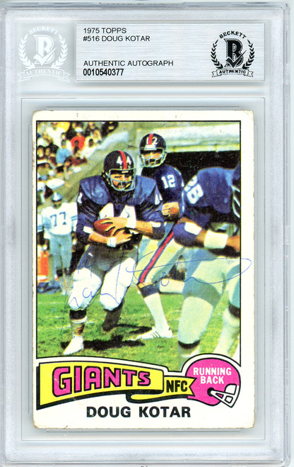 1975 Topps Football Doug Kotar New York Giants Card #516