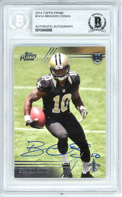 Brandin Cooks Autographed 2014 Topps Valor Rookie Card