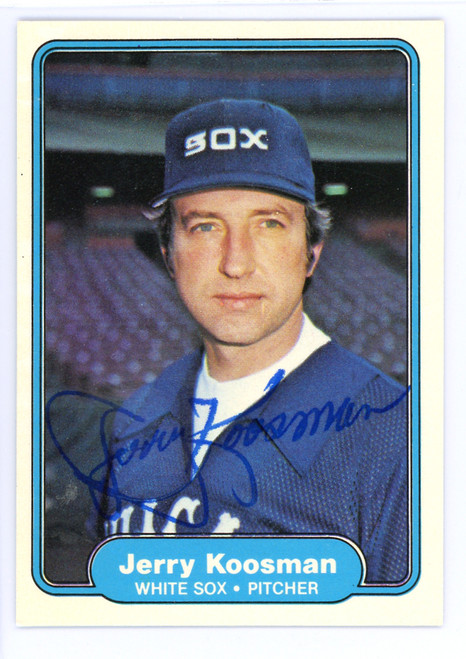 Jerry Koosman Autographed 1982 Donruss Card #603 Chicago White Sox SKU  #149990 - Mill Creek Sports