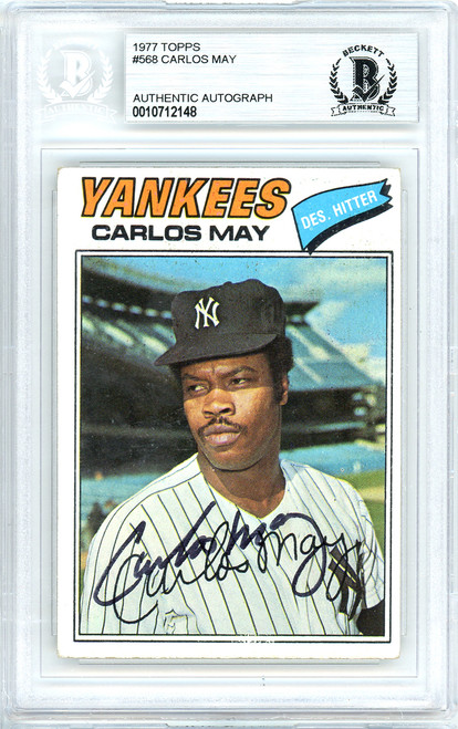 Elston Howard Autographed 1973 Topps Card #116 New York Yankees Beckett BAS  #12057394 - Mill Creek Sports