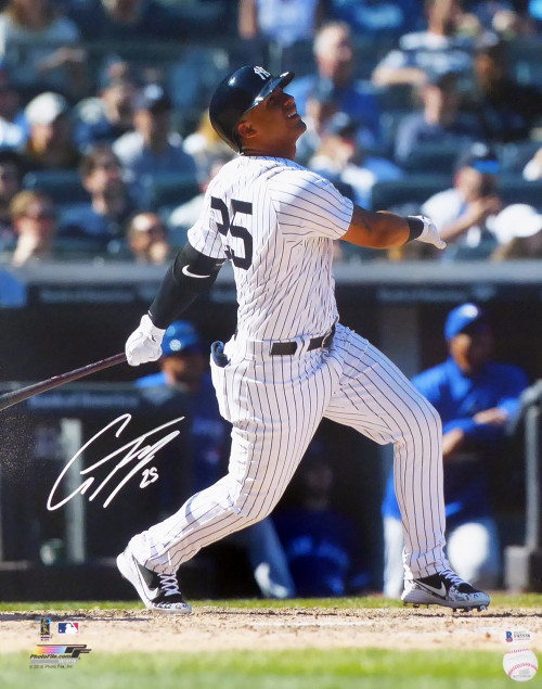 GLEYBER TORRES SIGNED AUTOGRAPHED NEW YORK YANKEES #25 MAJESTIC JERSEY  BECKETT