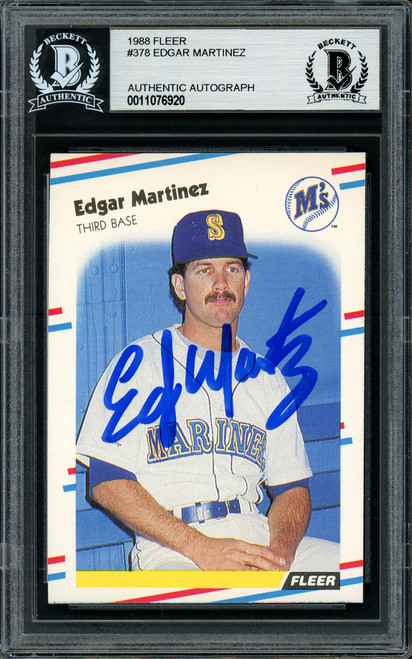 Edgar Martinez Rookie Baseball Card #552 Fleer Seattle Mariners RC