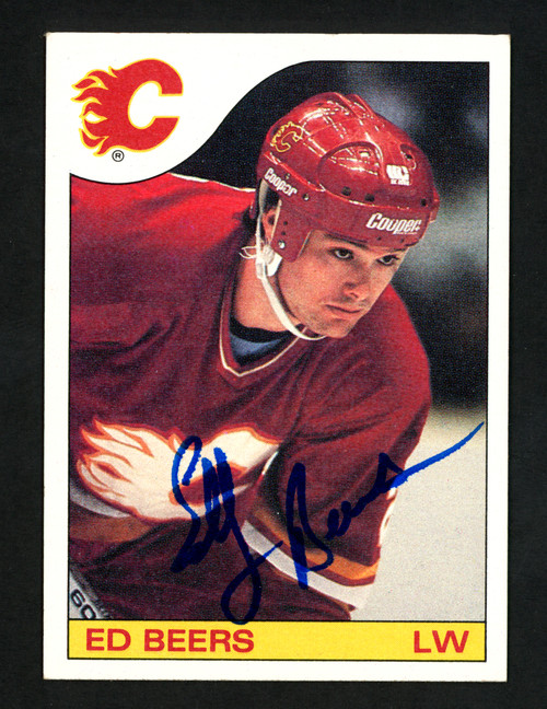 Theoren Theo Fleury Autographed 1990-91 Topps Card #386 Calgary Flames  SKU #150157 - Mill Creek Sports