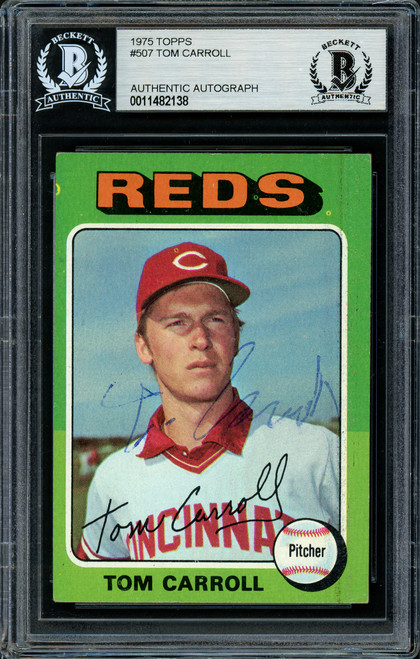 Tom Seaver Autographed 1978 Topps Card #450 Cincinnati Reds Beckett BAS  #15866730 - Mill Creek Sports