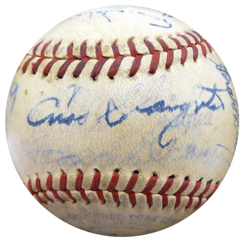 1950 St. Louis Cardinals & Philadelphia Phillies Autographed Official  Baseball With 19 Total Signatures Including Stan Musial & Enos Slaughter  Beckett