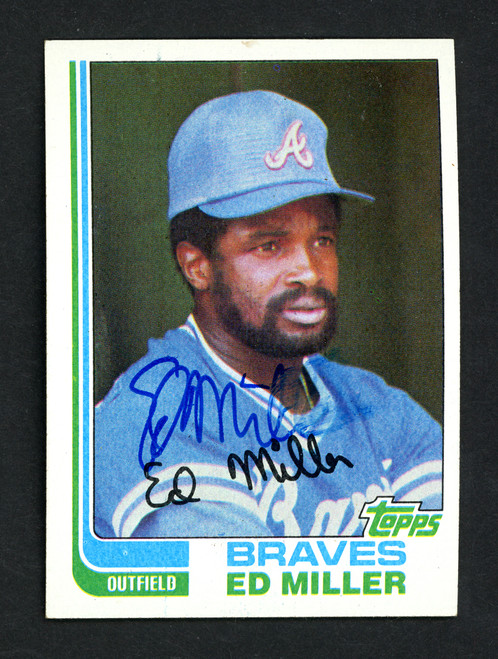 Ed Miller Autographed 1981 Topps Rookie Card #192 Atlanta Braves