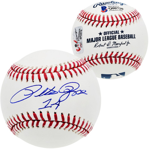 Pete Rose (Reds) Hit King Autographed OMLB Baseball