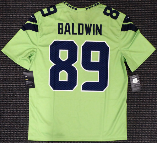 Doug Baldwin Unsigned Seattle Seahawks Blue Nike Jersey Size XXL