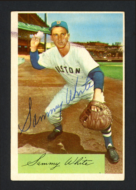 Sammy White Autographed 1960 Topps Card #203 Boston Red Sox SKU #198754 -  Mill Creek Sports