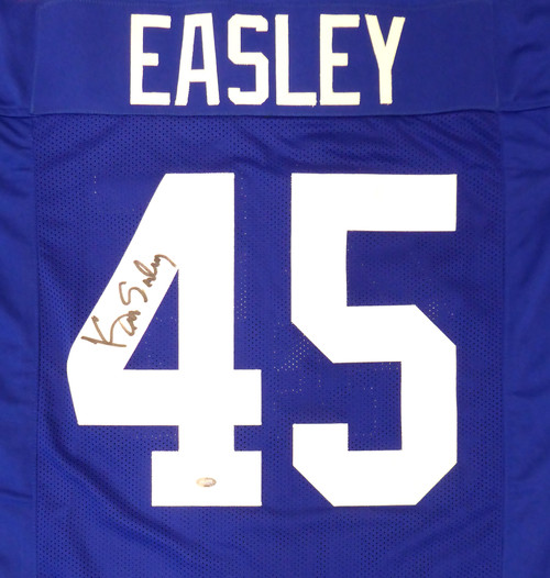 Seattle Seahawks Kenny Easley Autographed Blue Jersey MCS Holo