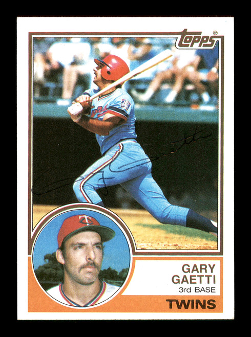 Gary Gaetti autographed baseball card (Minnesota Twins) 1988 Fleer Star  Stickers #43