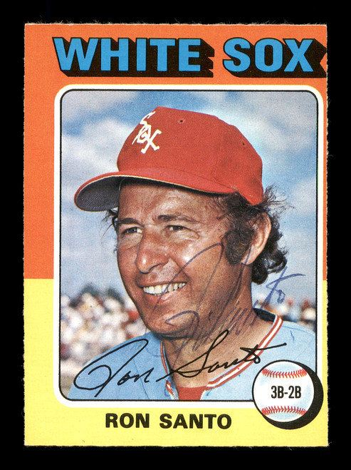 1975 Ron Santo  Baseball cards, Chicago white sox baseball