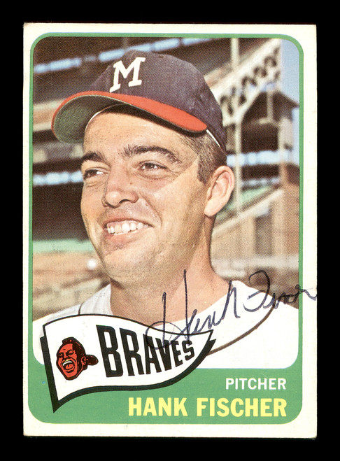 Hank Aaron Autographed 1965 Topps Card #170 Milwaukee Braves