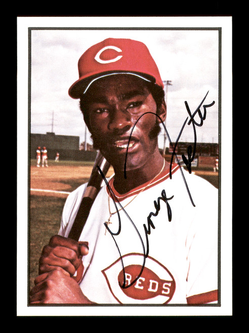 George Foster Autographed 1976 Hostess Card #106 Cincinnati Reds