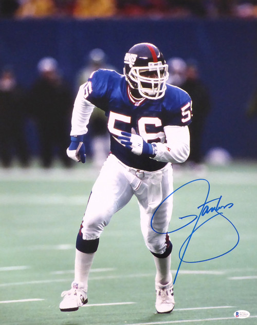 Lawrence Taylor Signed Photo 16x20 NY Giants Autograph HOF 99 Inscription  BAS