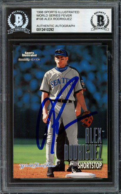 Alex Rodriguez Autographed 2001 Fleer Ultra Tomorrows Legends Card