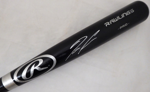 Braves Ronald Acuna Jr. Authentic Signed Blonde Rawlings Bat BAS Witnessed