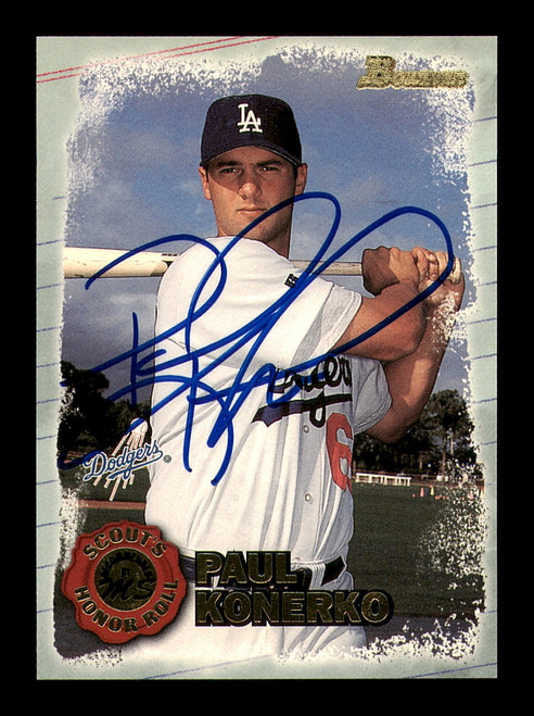 Paul Konerko Autographed Signed 1994 Stadium Club Rookie Card #80 Los  Angeles Dodgers #195685