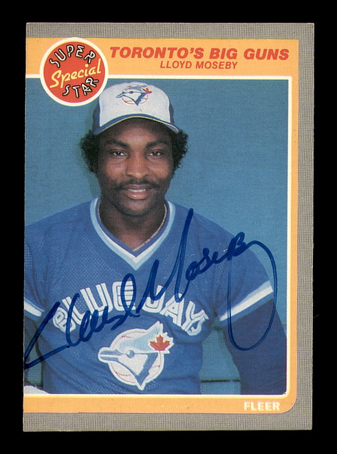 Tony Fernandez Autographed 1985 Fleer Card #103 Toronto Blue Jays