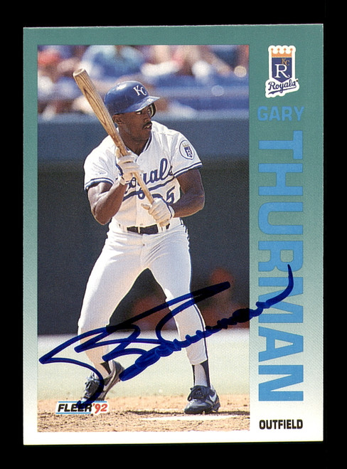 Gary Gaetti Autographed 1994 Fleer Card #153 Kansas City Royals SKU #183594  - Mill Creek Sports